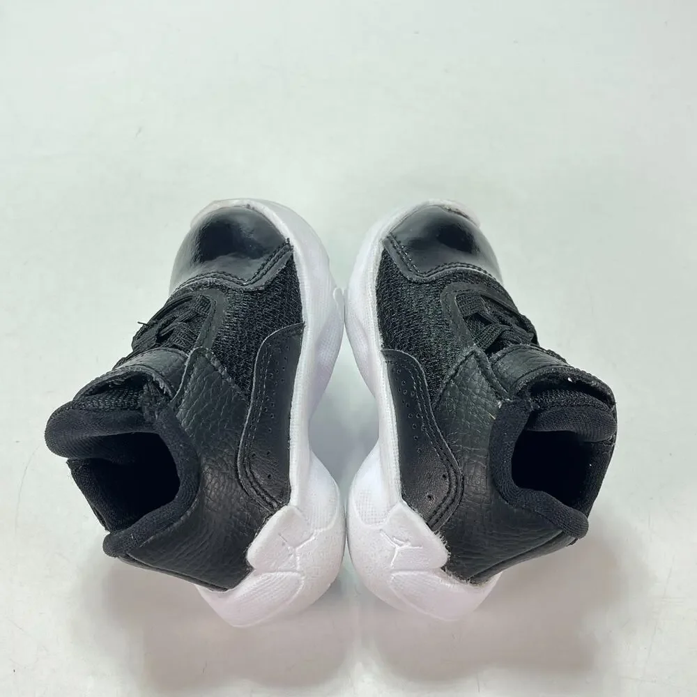 Air Jordan 11 CMFT Low Black White Hook & Loop Basketball Shoes Kids Size 4C